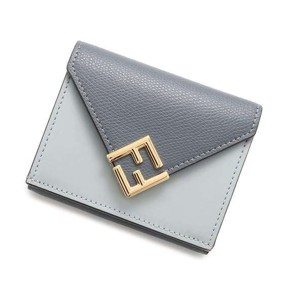 Fendi s Diamond Wallet Tri Leather FF - Picture 1 of 8